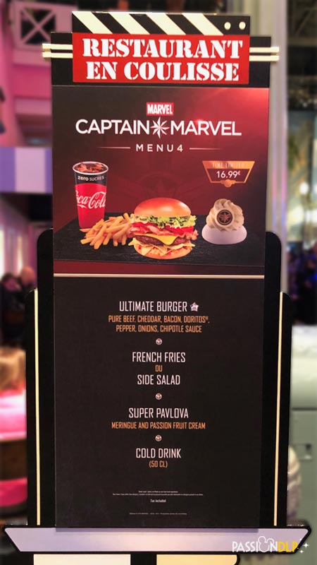 menu captain marvel