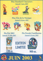 affiche pins juin 2003
