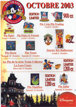 affiche pins octobre 2003
