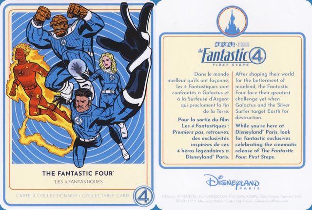 carte 4 fantastiques