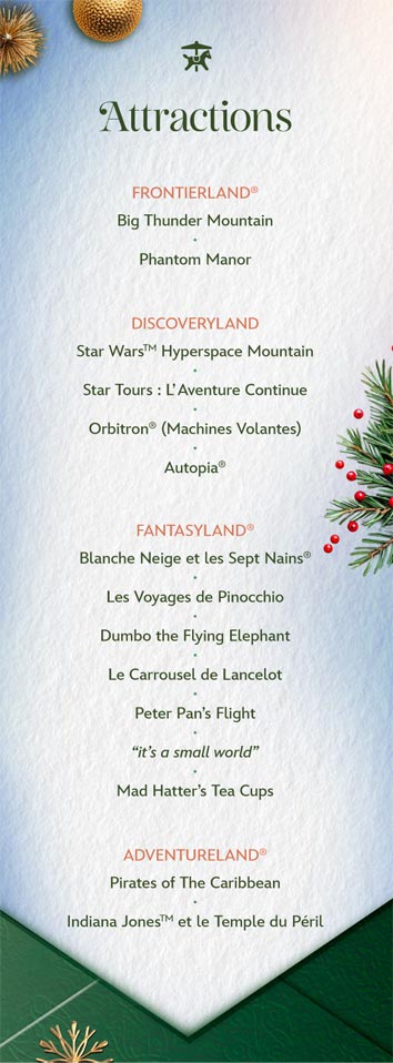 Programme de la soirée du 5 décembre 2025